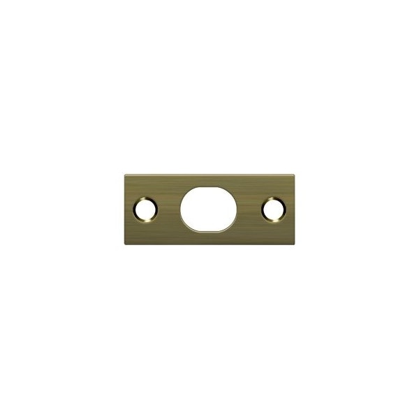 SP12EFB5 Strike Plate For 12 Extension Flush Bolt Antique Brass, 10PK